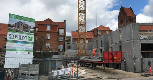 Boligbyggeriet i Næstved tager form