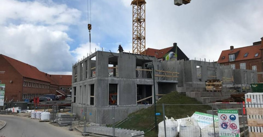 Boligbyggeriet i Næstved tager form