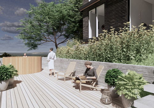 Villa på skrånende grund - I