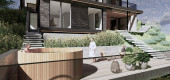 Villa på skrånende grund - I
