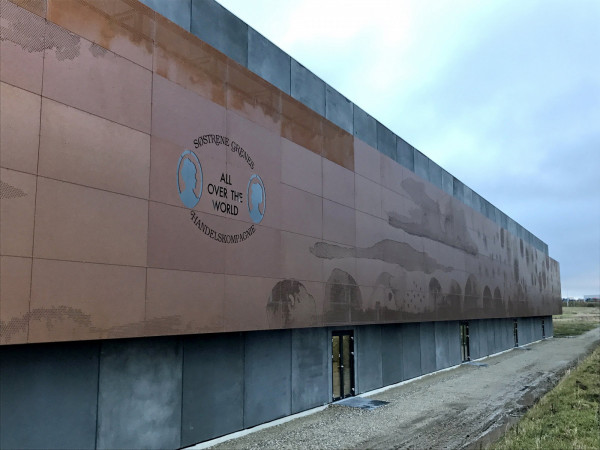 Skitser til Søstrene Grenes nye logistikcenter